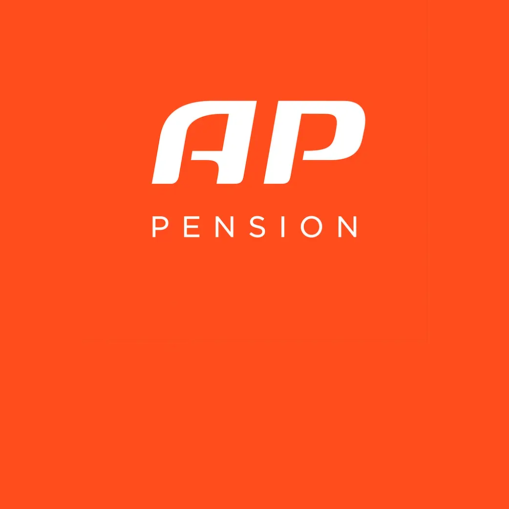 AP Pension på orange baggrund