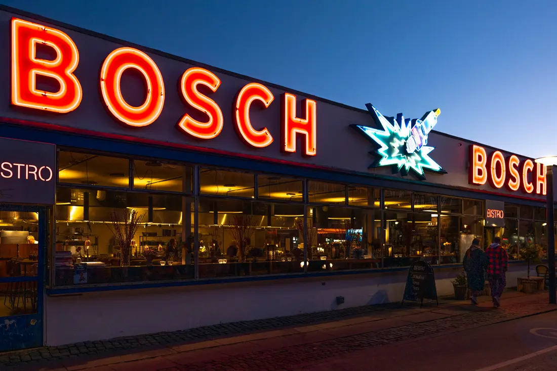 Bosch neon skilt