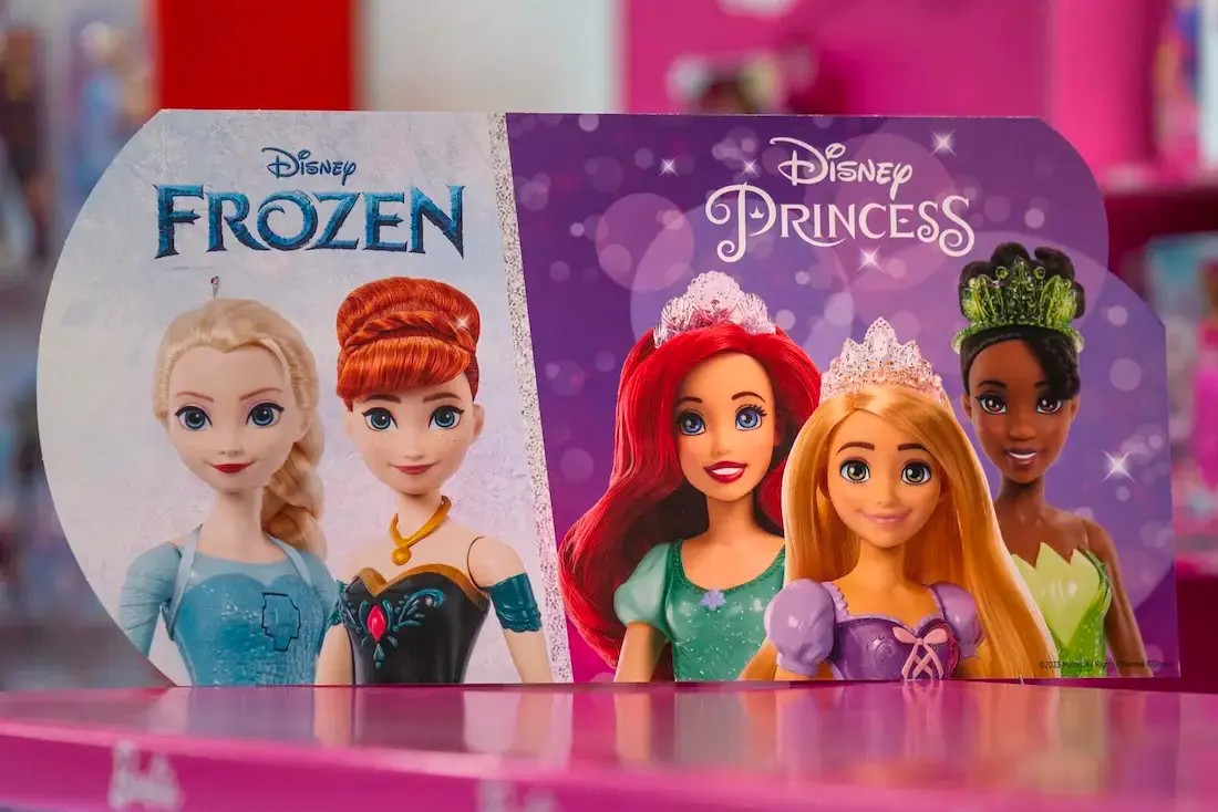 Maki Disney Frozen og Disney Princess instore materiale
